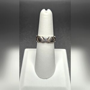 Vintage Sterling Silver Ring Signed "NF," 925 Size 7
